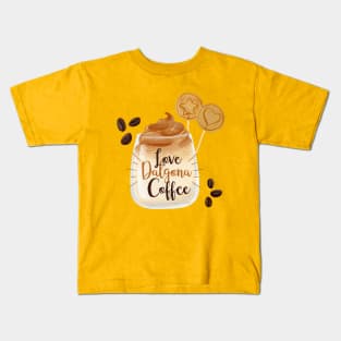 Love Dalgona Coffee Kids T-Shirt